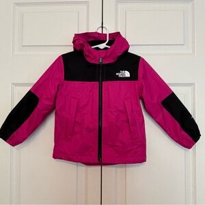 The North Face Kids Warm Storm Rain Jacket - 2T - Magenta Black